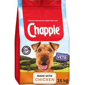 Chappie Complete Dry Adult Dog Food Chicken and Wholegrain Cereal 15kg
