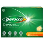 Berocca Orange Effervescent Vitamin Energy Tablets 45