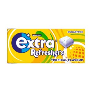 Extra Refreshers Tropical Sugarfree Chewing Gum Handy Box 7 pieces
