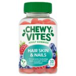 Chewy Vites 30 Adult Hair Skin & Nails Fruit Gummies