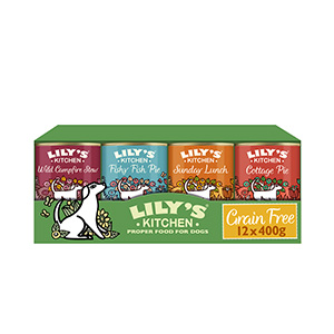 Lily's Kitchen Grain Free Multipack Wet Adult Dog Food 12 x 400g Tin