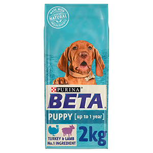 BETA Puppy Dry Food Turkey and Lamb 2kg