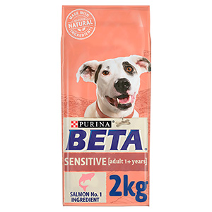 Beta Sensitive Adult Dry Dog Food Salmon and Rice 2kg