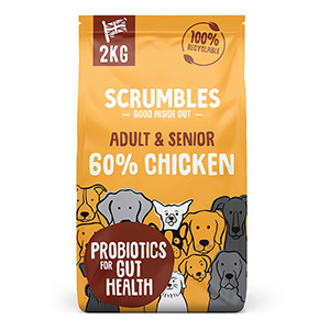 Scrumbles Complete Natural Dry Adult and Senior Dog Food Chicken 2kg