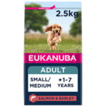 Eukanuba Small Medium Dry Adult Dog Food Salmon and Barley 2.5kg
