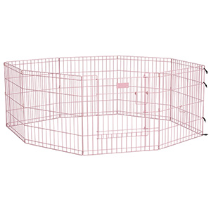 Midwest Homes for Pets Exercise Pen for Pets Pink 60cm Small