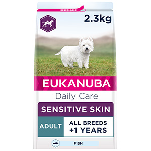 Eukanuba Daily Care Sensitive Skin Dry Adult Dog Food Fish 2.3kg