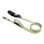 3 Peaks Running Dog Lead Grey and Neon Large