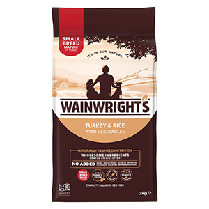 Wainwright's Small Breed Dry Mature Dog Food Turkey with Rice 2kg