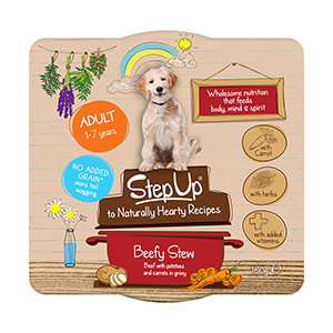 Step Up to Naturals Wet Adult Dog Food Big Love Beefy Stew 160g