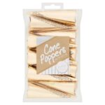 Silver & Gold Cone Poppers 10 Pack