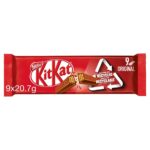 Kit Kat 2 Finger Milk Chocolate Biscuit Bar Multipack 9 Pack