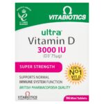 Vitabiotics Ultra Vitamin D3 3000Iu Tablets X96