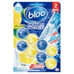 Bloo Power Active Lemon Toilet Rim Block 2X50g