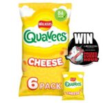 Walkers Baked Crisps Quavers Cheese Multipack Crisps