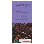 Waitrose Belgian Dark Chocolate with Raisins & Almonds 180g