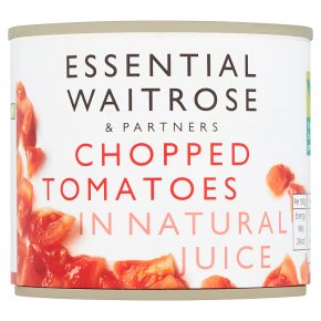 Waitrose Essential Chopped Tomatoes in Natural Juice 227g