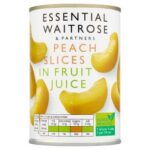 Waitrose Essential Peach Slices in Grape Juice