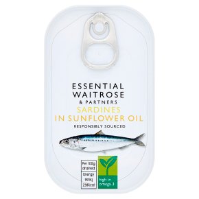 Waitrose Essential Sardines in Sunflower Oil