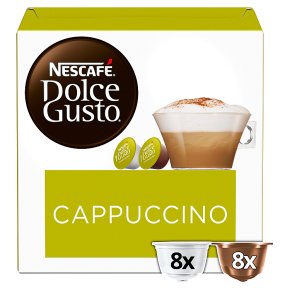 Nescafe Dolce Gusto Cappuccino Coffee Pods 8+8s