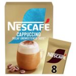 Nescafe Gold Sachets Cappuccino Decaf Unsweetened Coffee