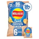Walkers Baked Cheese & Onion Multipack Potato Crisp Snacks