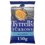 Tyrrells Furrows Sea Salted Crisps