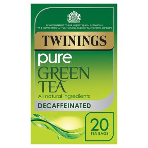 Twinings Pure Green Tea Decaffeinated Tea Bags 20