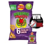 Walkers Monster Munch Crisps Pickled Onion Multipack Snacks