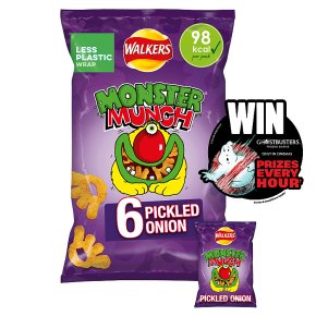 Walkers Monster Munch Crisps Pickled Onion Multipack Snacks