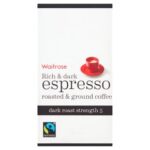 Waitrose Rich & Dark Espresso Ground Coffee