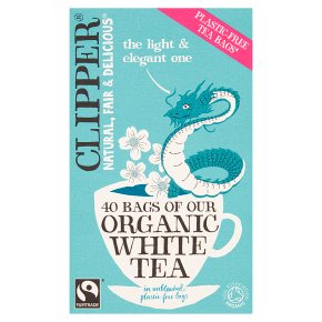 Clipper Organic Fairtrade White Tea Bags 40s