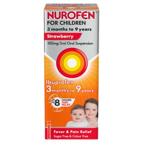Nurofen for Children Strawberry Liquid Ibuprofen