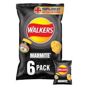 Walkers Marmite Multipack Crisps 6 x 25g