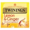 Twinings Lemon and Ginger Fruit Tea Bags 80