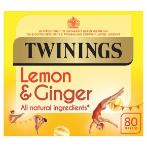 Twinings Lemon and Ginger Fruit Tea Bags 80