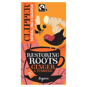 Clipper Organic Fairtrade Restoring Ginger and Turmeric Tea Bags 20s