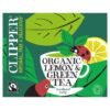 Clipper Organic Fairtrade Green & Lemon Tea Bags 80s
