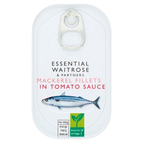 Waitrose Essential Mackerel Fillets in Tomato Sauce