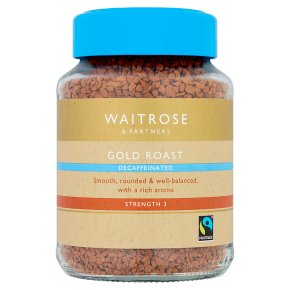 Waitrose Decaffeinated Gold Roast Instant Coffee