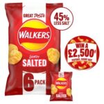 Walkers Less Salt Lightly Salted Multipack Crisps