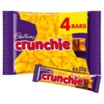Cadbury Crunchie Chocolate Bar Multipack 4 Pack