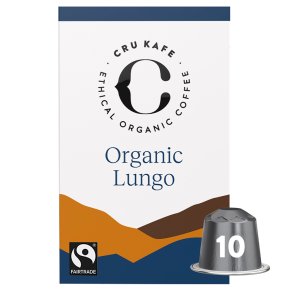 CRU Kafe Organic Lungo Capsules 10s