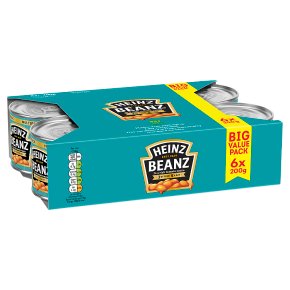 Heinz Baked Beans Value 6 Pack 6 x 200g