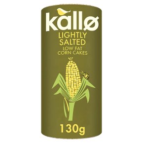 Kallo Corn Cakes Lightly Salted Wholegrain Low Fat
