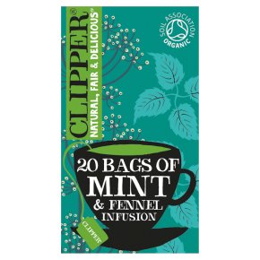 Clipper Organic Mint & Fennel After Dinner Herbal Tea Bags 20s