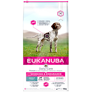 Eukanuba Daily Care Working and Endurance Dry Adult Dog Food Chicken 15kg