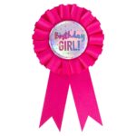 Birthday Pink Rosette Badge