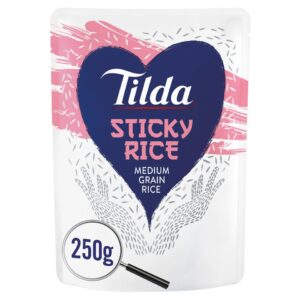 Tilda Microwave Sticky Medium Grain Rice 250G