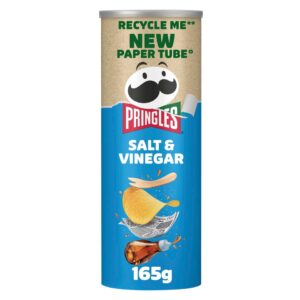 Pringles Salt & Vinegar Sharing Crisps 165g